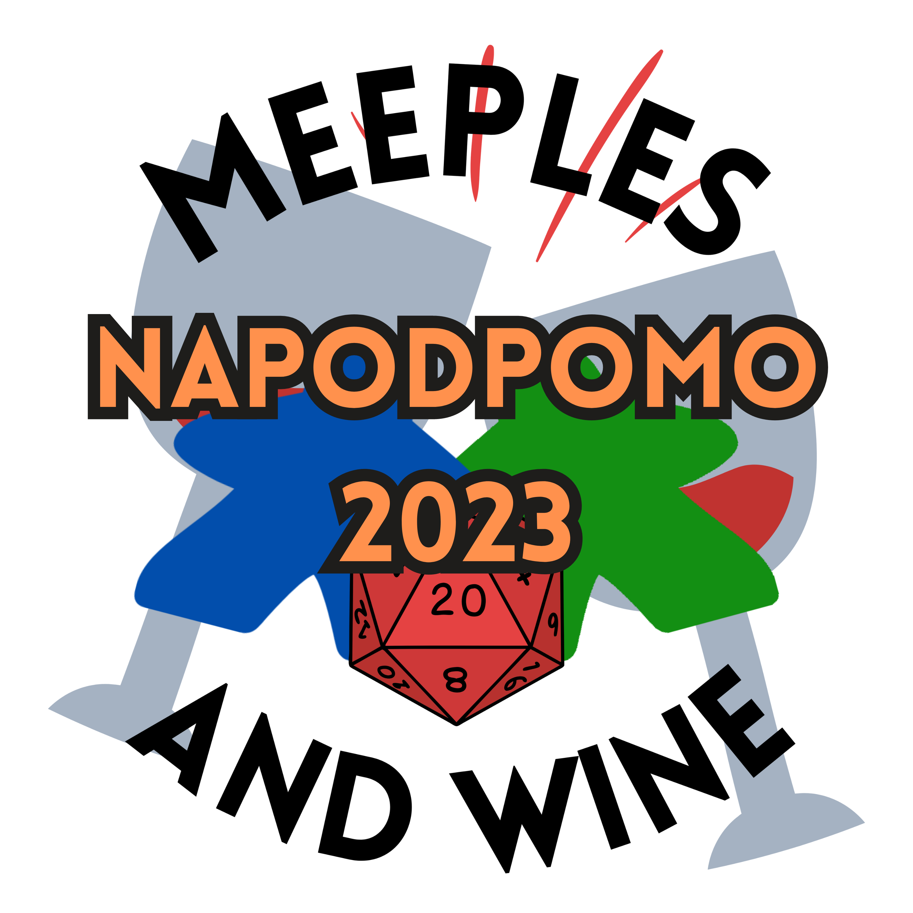 Meeples and Wine NaPodPoMo 2023