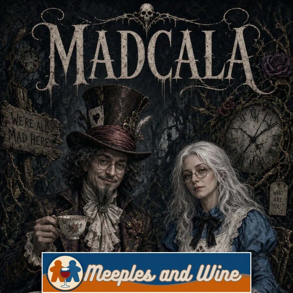 Madcala Review – Asymmetric Two-Player Wonderland Game + Gewürztraminer Blend